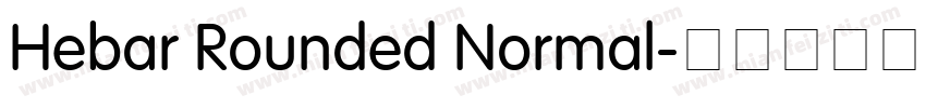 Hebar Rounded Normal字体转换
